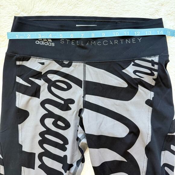 Adidas by Stella McCartney logo print leggings size M - Picture 6 of 8